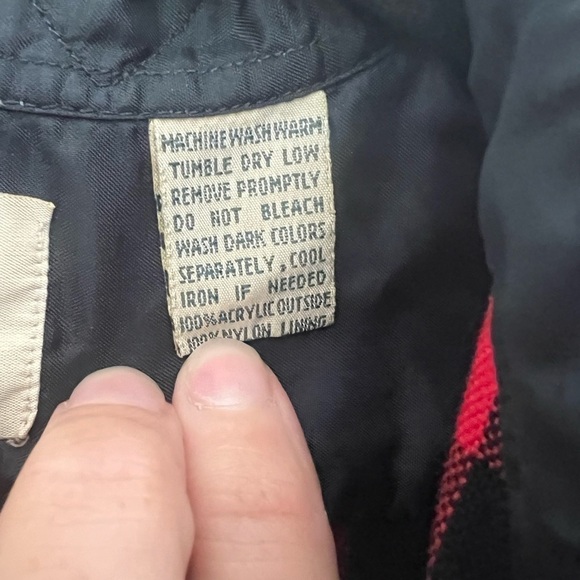 Vintage Sears Men's XL/Tall Unlined Lumberjack Plaid Button Down with Pockets - Picture 6 of 11